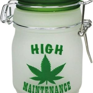 Stash Jar Medium Frosted High Maintenance