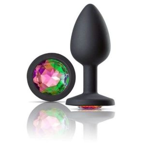 Cloud 9 Gems Black Silicone Anal Plug Small