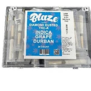 Blaze Diamond Dusted THC-A Pre-Rolls 24ct Grape Durban