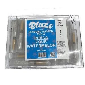 Blaze Diamond Dusted THC-A Pre-Rolls 24ct Watermelon