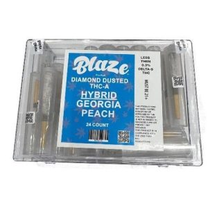 Blaze Diamond Dusted THC-A Pre-Rolls 24ct Georgia Peach