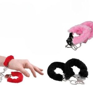 Ouch! Heavy Duty Fluffy Handcuffs Red