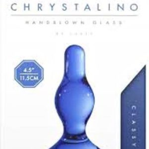 Chrystalino Hand Blown Glass Butt Plug Classy