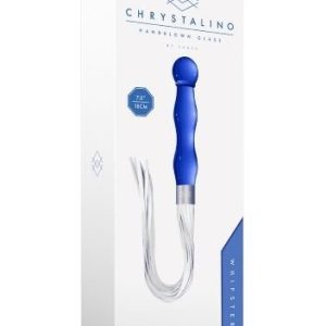 Chrystalino Hand Blown Glass Butt Plug And Whip