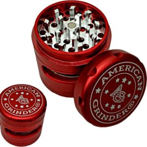 American Grinder 62mm Window Red