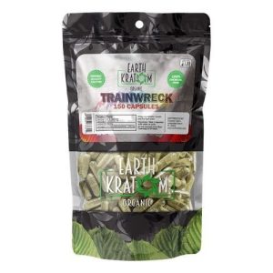 Earth Kratom 150ct Capsules Trainwreck