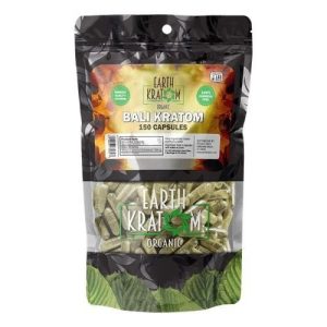 Earth Kratom 150ct Capsules Bali