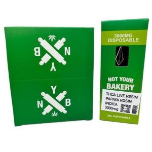 Not Your Bakery THC-A 3g Disposable Papaya Rosin Indica