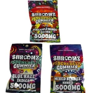 Shroomz Psychedelic 500mg Gummies Blue Razz Indica