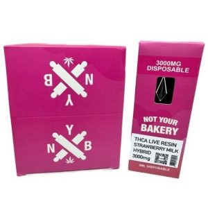 Not Your Bakery THC-A 3g Disposable Strawberry Milk Hybrid