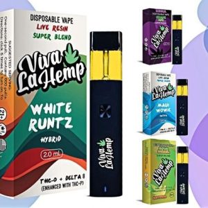 VivaLaHemp Super Blend Live Resin THC-O+D8 Disp 2G White Runtz