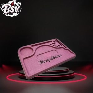 Blazy Susan Hemp Rolling Tray Pink