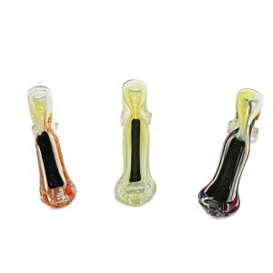 5257 3.5" Dichro Chillum with Ribbons Assorted Styles