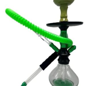 12in Hookah Metal With Extended Plastic Hose