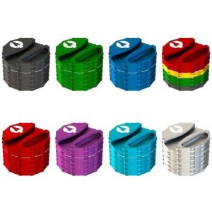 Phoenician Grinder 4 Piece Large W/Paper Holder Teal